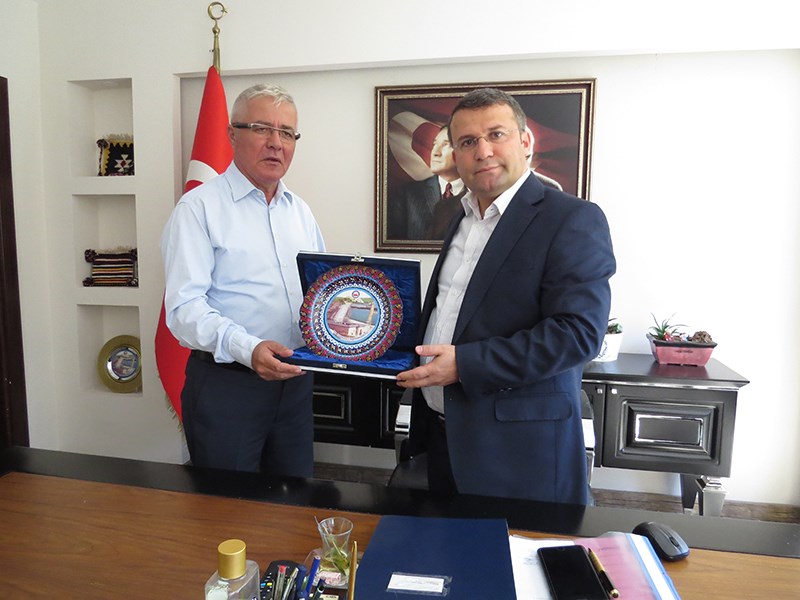 Antalya Sosyal Hizmetler Şube Müdürü olarak atanan İlçe Emniyet Müdürü Hakan Selen in Makam ziyareti